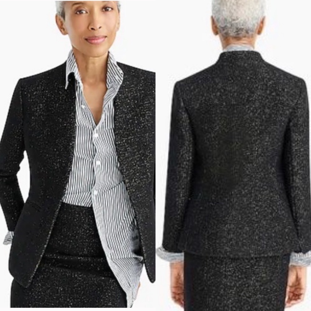 J. CREW Going Out Blazer Tweed and skirt SET